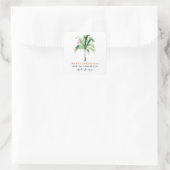 We hebben de kerstboompalmen van de Feestdagen ver Vierkante Sticker (Tas)