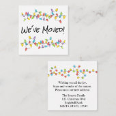 We hebben de kerstboomverlichting beweegt informatiekaartje (Voorkant / Achterkant)