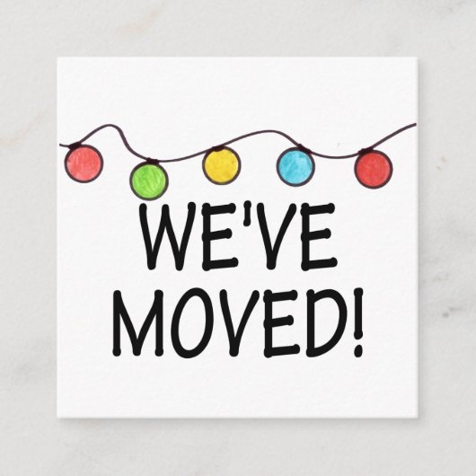 We hebben de kerstboomverlichting verhuisd informatiekaartje (Voorkant)