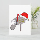 We hebben de kerstbrievenbus verplaatst feestdagenkaart (Staand voorkant)