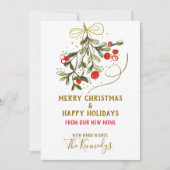 We hebben de kerstfoto Mistletoe Holiday Card verp Aankondiging (Voorkant)