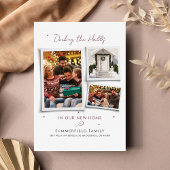 We hebben de kerstfoto's van de familie verplaatst feestdagenkaart