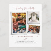 We hebben de kerstfoto's van de familie verplaatst feestdagenkaart (Voorkant)