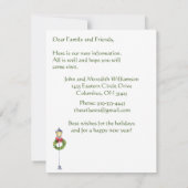 We hebben de kerstklep verplaatst aankondiging (Achterkant)