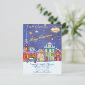 We hebben de kerstklep verplaatst aankondiging (Staand voorkant)