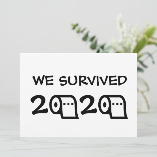 We hebben de Kerstmis met toiletpapier van 2020 ov Kaart (Staand voorkant)