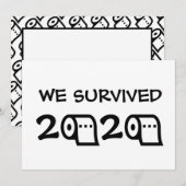 We hebben de Kerstmis met toiletpapier van 2020 ov Kaart (Voorkant / Achterkant)