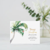 We hebben de kerstpalmboom verplaatst. aankondigingskaart (Staand voorkant)