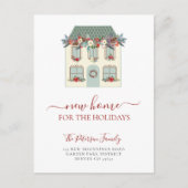 We hebben de kerstvakantie verplaatst. aankondigingskaart (Voorkant)