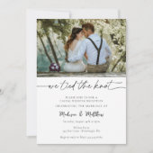 We hebben de Knoop Bruiloft Receptie Alleen uitnod Kaart (Voorkant)