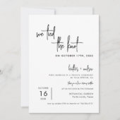 We Hebben De Knoop Door Elopement Aankondiging (Voorkant)