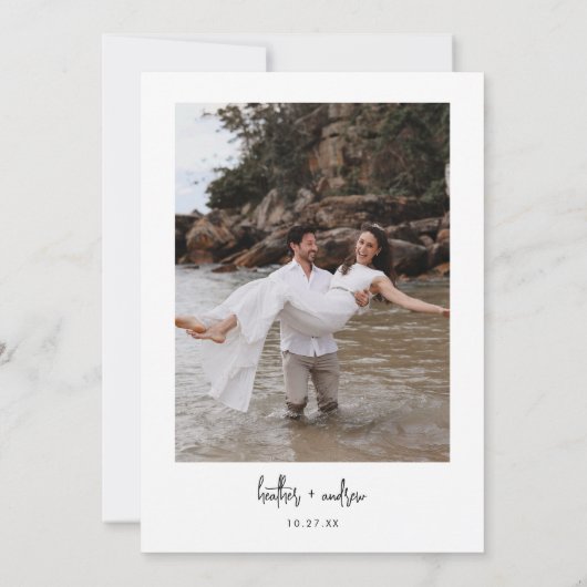 We Hebben De Knoop Door Elopement Aankondiging (Achterkant)