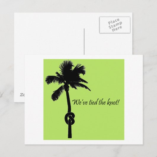 We hebben de knoop doorgehakt aankondigingskaart (Voorkant / Achterkant)