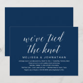 We hebben de knoop doorgehakt, Bruiloft Elopement  Kaart (Voorkant / Achterkant)