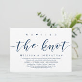 We Hebben De Knoop Doorgehakt, Bruiloft Elopement  Kaart (Staand voorkant)