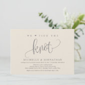 We hebben de knoop doorgehakt, een weddenschap uit kaart (Staand voorkant)