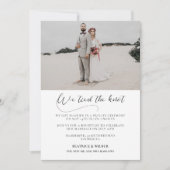 We hebben de knoop doorgehakt Elegante kalligrafie Kaart (Voorkant)