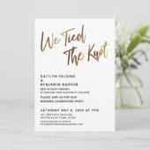 We hebben de knoop doorgehakt Gouden handschrift E Kaart (Staand voorkant)