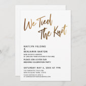 We hebben de knoop doorgehakt Gouden handschrift E Kaart (Voorkant / Achterkant)