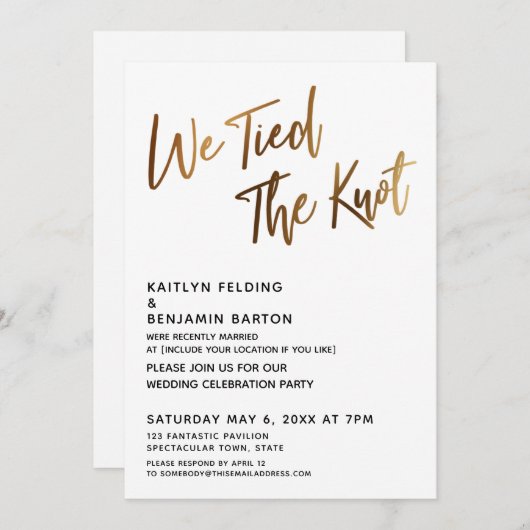 We hebben de knoop doorgehakt Gouden handschrift E Kaart (Voorkant / Achterkant)