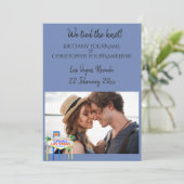 We hebben de knoop doorgehakt Las Vegas Huwelijksa Kaart (Staand voorkant)