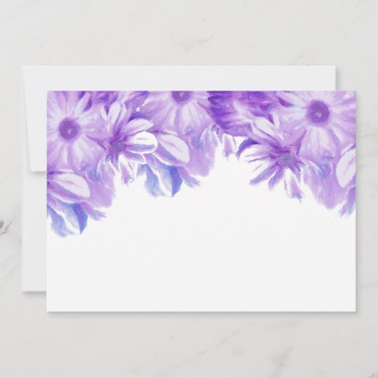 We hebben de knoop doorgehakt Lavendel Bloemige Tr Kaart (Achterkant)