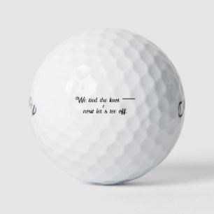 'We hebben de knoop doorgehakt - Nu gaan we golfen Golfballen
