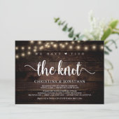 We hebben de knoop doorgehakt, Rustic Elopement Pa Kaart (Staand voorkant)