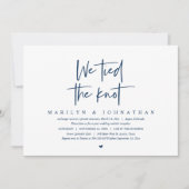 We hebben de knoop doorgehakt, Trouw Elopement Fee Kaart (Voorkant)