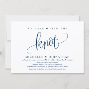 We Hebben De Knoop Doorgehakt, Trouw Elopement Fee Kaart