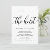 We hebben de knoop doorgehakt, Trouw Elopement Fee Kaart (Staand voorkant)