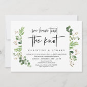 We hebben de knoop doorgehakt, Trouw Elopement Fee Kaart (Voorkant)