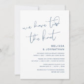 We hebben de knoop doorgehakt, Trouw Elopement Uit Kaart (Voorkant)