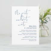 We hebben de knoop doorgehakt, Trouw Elopement Uit Kaart (Staand voorkant)