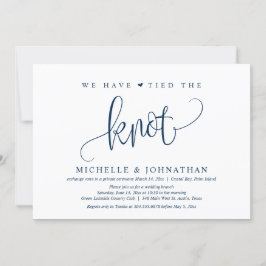We Hebben De Knoop Doorgehakt, Trouwfeest Uitnodig Kaart