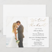 We hebben de knoop doorgehakt Trouwreceptie Kaart (Voorkant / Achterkant)