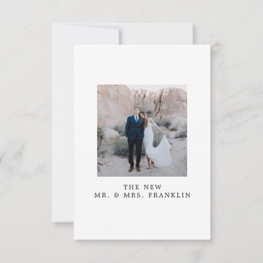 We hebben de knoop doorgehakt uitnodiging Eloped A (Achterkant)