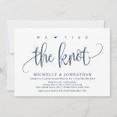 We hebben de knoop doorgehakt, uitnodiging voor el (Voorkant)