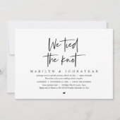 We hebben de knoop doorgehakt, uitnodiging voor tr (Voorkant)