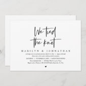 We hebben de knoop doorgehakt, uitnodiging voor tr (Voorkant / Achterkant)