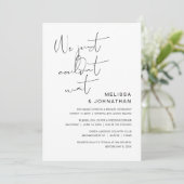 We hebben de knoop doorgehakt, Uitnodiging voor tr (Staand voorkant)