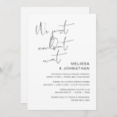 We hebben de knoop doorgehakt, Uitnodiging voor tr (Voorkant / Achterkant)