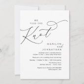 We hebben de knoop doorgehakt, Wedding Elopement D Kaart (Voorkant)