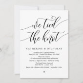 We hebben de knoop doorgehakt, Wedding Elopement D Kaart (Voorkant)