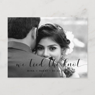 We hebben de knoop Elegant design foto Briefkaart