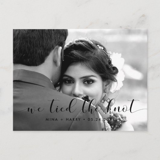 We hebben de knoop Elegant design foto Briefkaart (Voorkant)