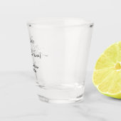 We hebben de knoop gepersonaliseerde bruiloft fees shot glas (Rechts)