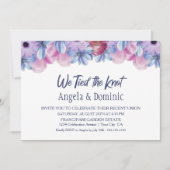 We Hebben de Knoop Gestrakt Bloemen Bruiloftsrecep Kaart (Voorkant)