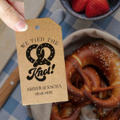 We hebben de knoop Pretzel bruiloft Label Cadeaulabel