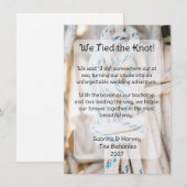 We Hebben de Knoop Toegelegd Boot Knoop Achtergron Kaart (Voorkant / Achterkant)